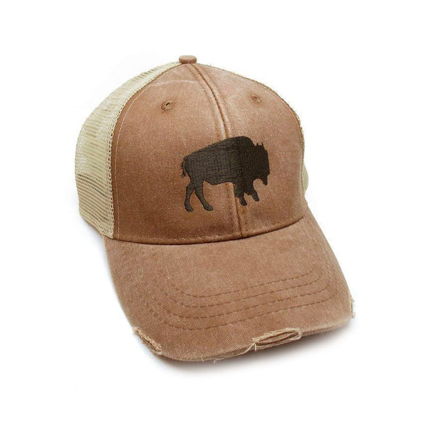 Black Lantern Trucker Hat - with Distressed Look