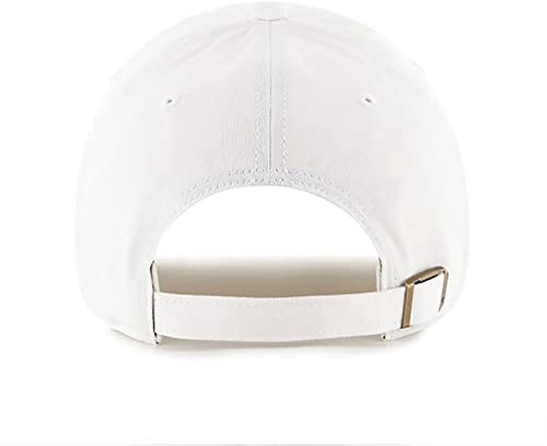 Alabama Crimson Tide Mens Womens Vintage Clean Up Adjustable Strapback Cotton White Hat by '47 Brand
