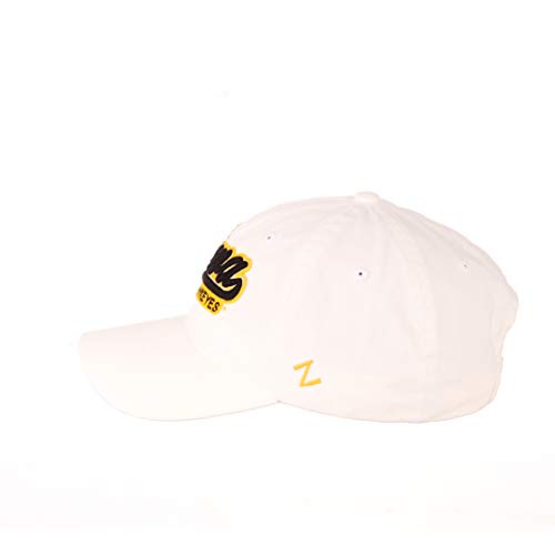 Zephyr NCAA Iowa Hawkeyes Mens Adjustable Scholarship Hat White