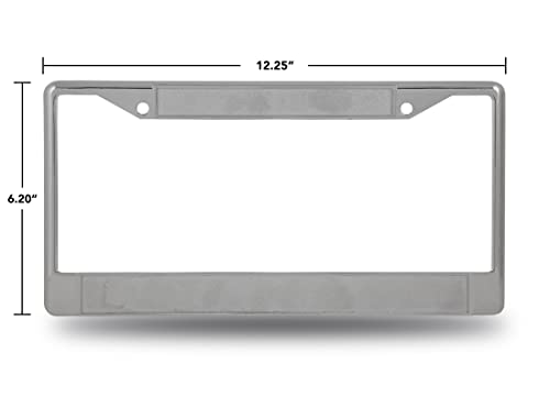 Rico Industries NCAA Michigan Wolverines 2024 CFP National Champions 12" x 6" Chrome Frame with Decal Inserts - Car/Truck/SUV Automobile Accessory