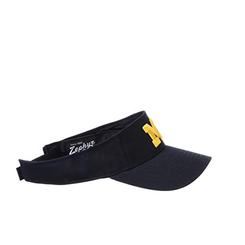 Zephyr NCAA Michigan Wolverines Mens Adjustable Visor Drill