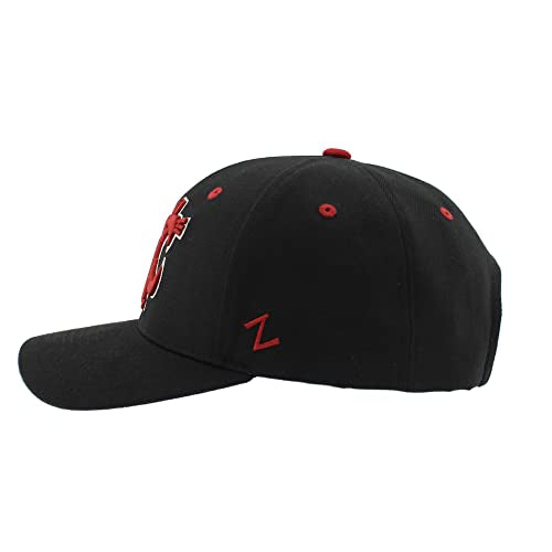 Zephyr Standard NCAA Officially Licensed Snapback Hat Competitor Black