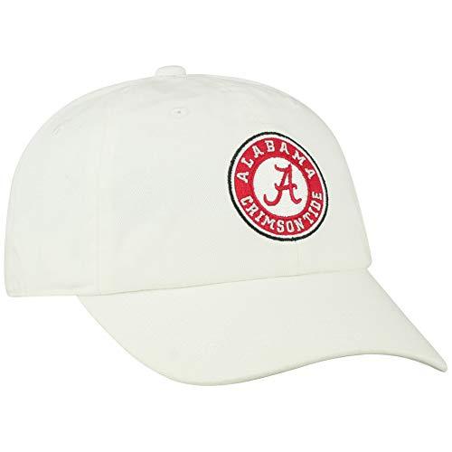 Alabama Crimson Tide Men's Adjustable Relaxed Fit White Hat