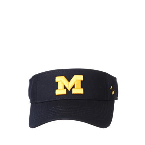 Zephyr NCAA Michigan Wolverines Mens Adjustable Visor Drill