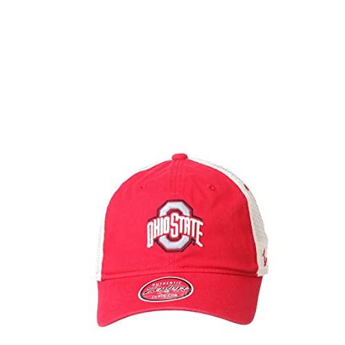 Ohio State Buckeyes Men's Red Mesh University Adjustable Hat
