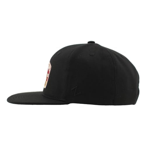 ZHATS Standard NCAA Officially Licensed Hat Flat Snapback Z11 Switchback Black