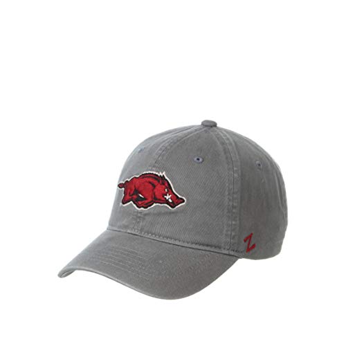NCAA Arkansas Razorbacks Mens Adjustable Scholarship Hat Charcoal