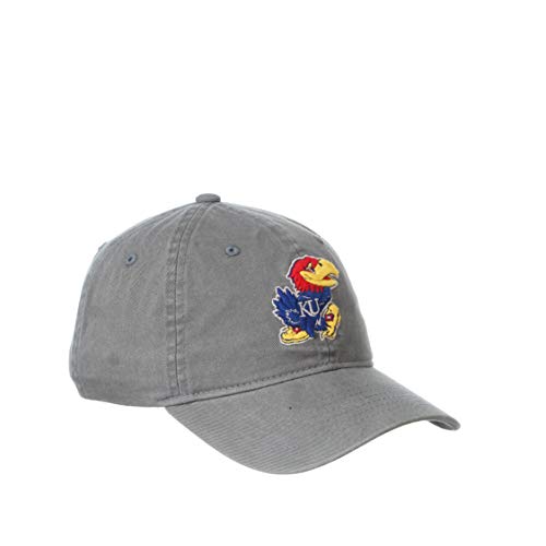 NCAA Kansas Jayhawks Mens Adjustable Scholarship Hat Charcoal