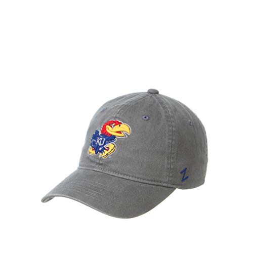 NCAA Kansas Jayhawks Mens Adjustable Scholarship Hat Charcoal
