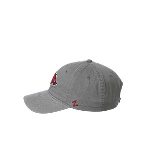 NCAA Arkansas Razorbacks Mens Adjustable Scholarship Hat Charcoal