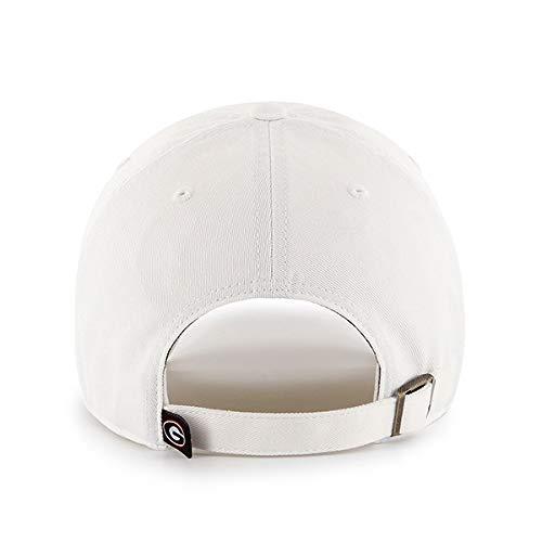 Georgia Bulldogs Mens White Clean Up Cotton Adjustable Hat