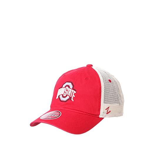 Ohio State Buckeyes Men's Red Mesh University Adjustable Hat
