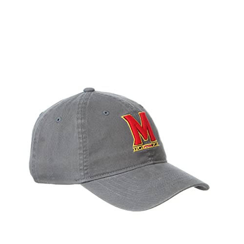 NCAA Maryland Terrapins Mens Adjustable Scholarship Hat Charcoal
