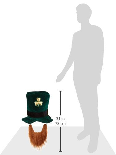 Beistle 30706 Plush Leprechaun Party Hat with Beard