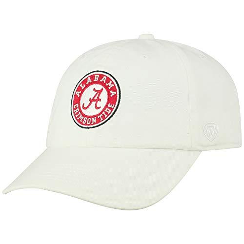 Alabama Crimson Tide Men's Adjustable Relaxed Fit White Hat