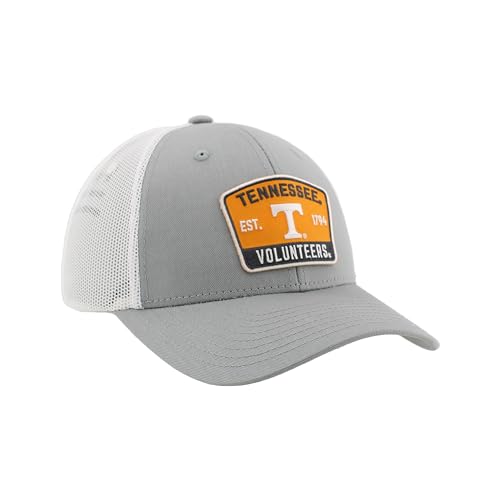 ZHATS Standard NCAA Officially Licensed Snapback Hat Big Rig Patch Gray White Switchback