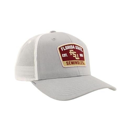 ZHATS Standard NCAA Officially Licensed Snapback Hat Big Rig Patch Gray White Switchback