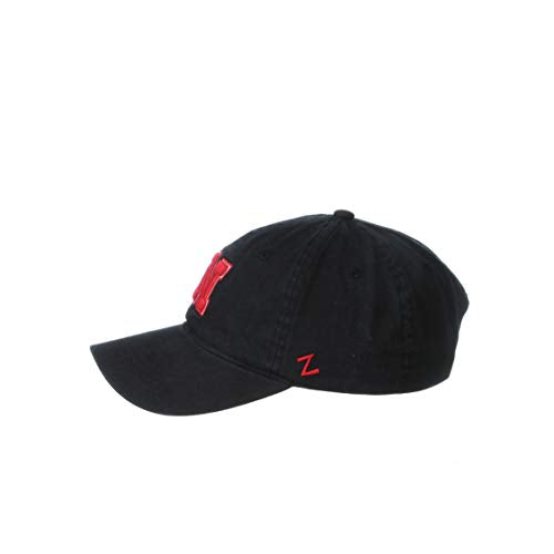 Nebraska Cornhuskers Black Zephyr Men's Cotton Scholarship Adjustable Hat Black