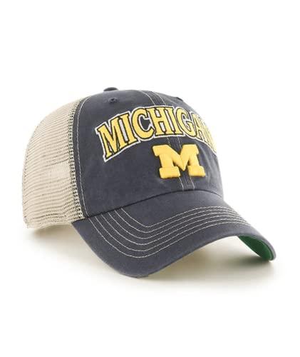 Michigan Wolverines Brand '47 Tuscaloosa Blue Clean Up Adjustable Hat