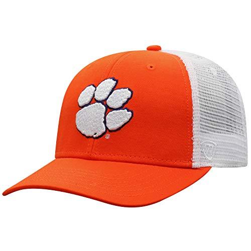 Clemson Tigers Men's BB Orange Mesh Trucker Adjustable Hat