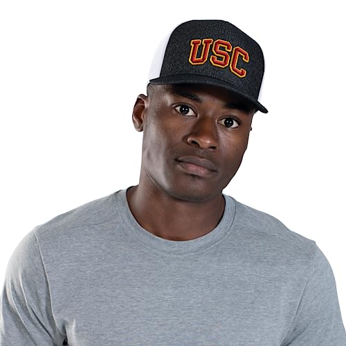 Pacific Headwear Standard USC Heather Trucker Snapback Cap