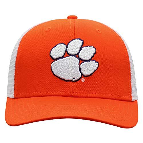 Clemson Tigers Men's BB Orange Mesh Trucker Adjustable Hat