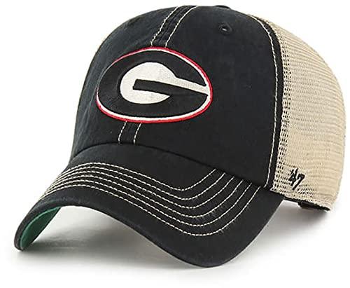 Georgia Bulldogs Trawler Black Clean Up Adjustable Snapback Adjustable Hat