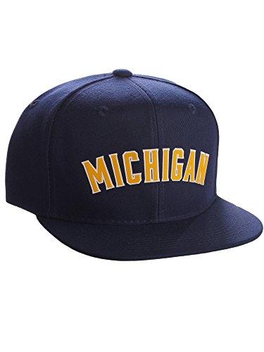Michigan Wolverines Original Navy Blue Snapback Adjustable Flat Visor Hat