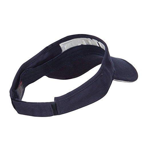 Duke Blue Devils Embroidered Sandwich Visor - Navy White OSFM