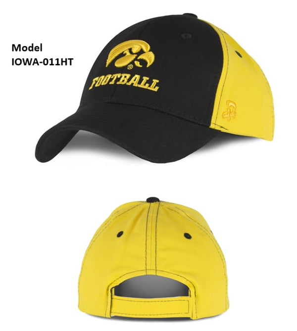 University of Iowa Hawkeyes Baseball Hat Adjustable Cap Mens & Womens Football