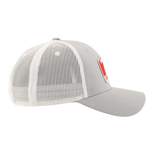 ZHATS Standard NCAA Officially Licensed Snapback Hat Big Rig Patch Gray White Switchback