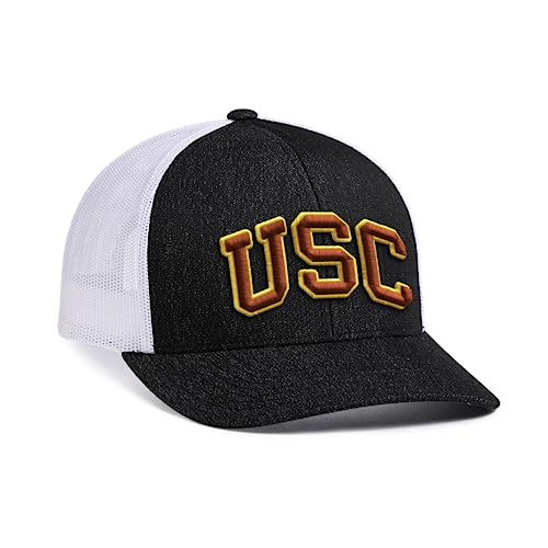 Pacific Headwear Standard USC Heather Trucker Snapback Cap
