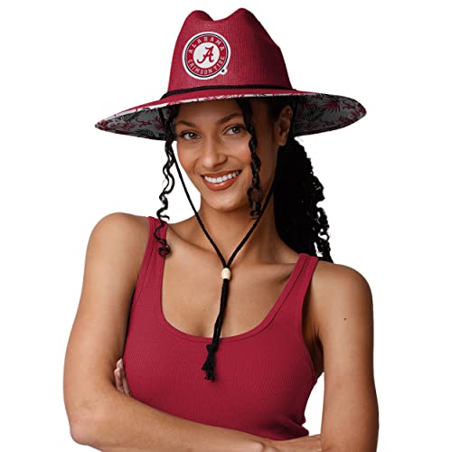 FOCO Alabama Crimson Tide NCAA Team Color Straw Hat
