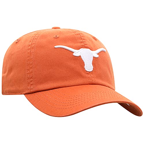 Top of the World NCAA Mens College Town Crew Adjustable Cotton Crew Hat Cap-Texas