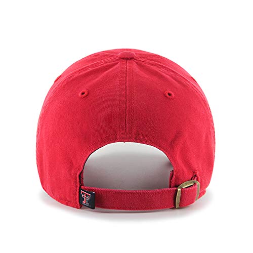 47 NCAA Texas Tech Red Raiders Mens Clean Up Adjustable Hat Clean Up Adjustable Hat