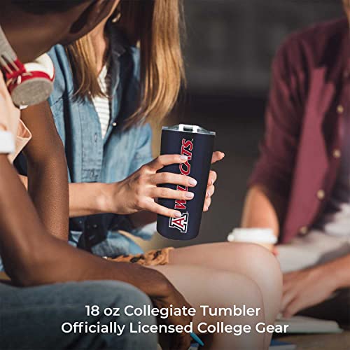 Campus Colors NCAA Stainless Steel Tumbler Perfect for Gameday - 18 oz - Double Walled - Keeps Drinks Perfectly Insulated
