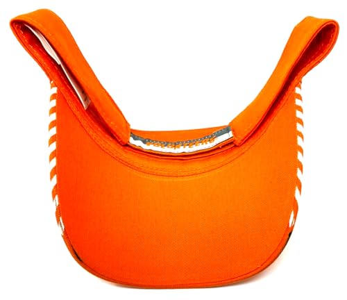 Alert Tennessee Volunteers Logo Orange Curved Bill Adjustable Sun Visor Hat