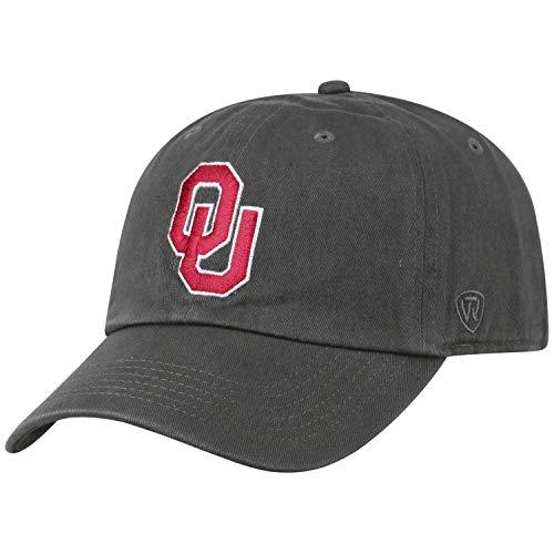 Oklahoma Sooners Men's OU Relaxed Fit Gray Charcoal Adjustable Hat