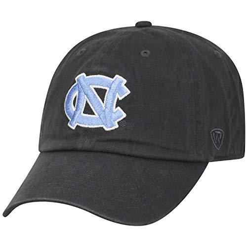 North Carolina Tar Heels UNC Men's Charcoal Gray Cotton Relaxed Fit Adjustable Hat