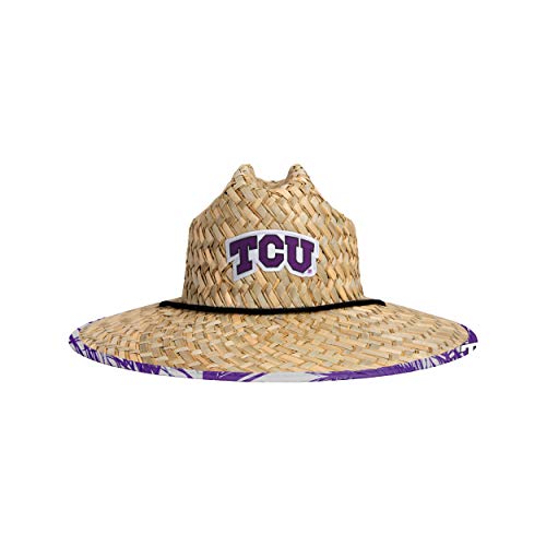 FOCO womens Ncaa College Team Logo Floral Sun Straw Hat