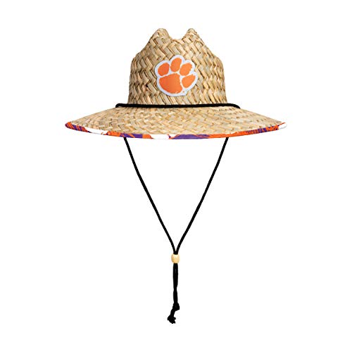 FOCO womens Ncaa College Team Logo Floral Sun Straw Hat