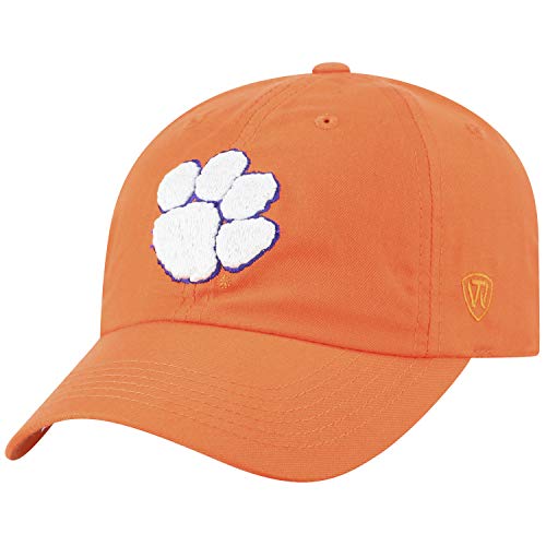 Top of the World Clemson Tigers Men's Adjustable Cotton Stretch College Staple Team Color Icon Hat