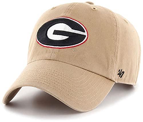 Georgia Bulldogs Clean Up Adjustable Strapback Khaki Tan Hat