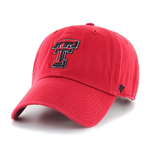 47 NCAA Texas Tech Red Raiders Mens Clean Up Adjustable Hat Clean Up Adjustable Hat