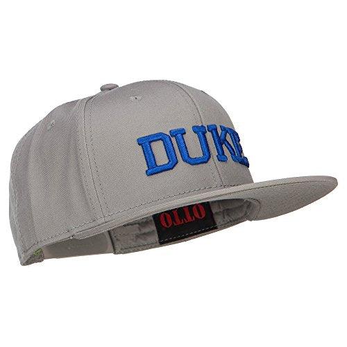Duke Blue Devils Gray Embroidered Flat Bill Cotton Snapback Adjustable Hat
