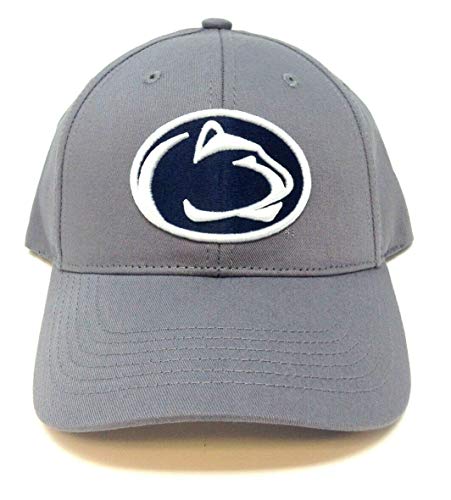 Grey Penn State University Nittany Lions Logo MVP Adjustable Curved Bill Hat