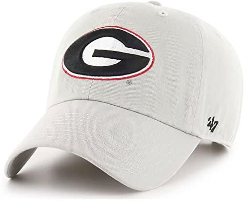 Georgia Bulldogs Clean Up Adjustable Strapback Gray Hat