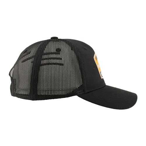 ZHATS Standard NCAA Officially Licensed Snapback Hat Big Rig Patch Black Switchback