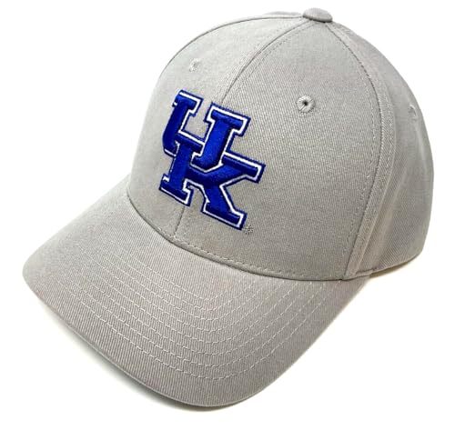 MVP Kentucky Wildcats UK Logo Light Grey Curved Bill Adjustable Hat