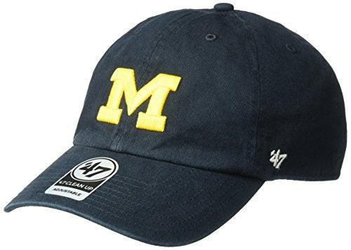 Michigan Wolverines Blue Cotton Clean Up Adjustable Hat
